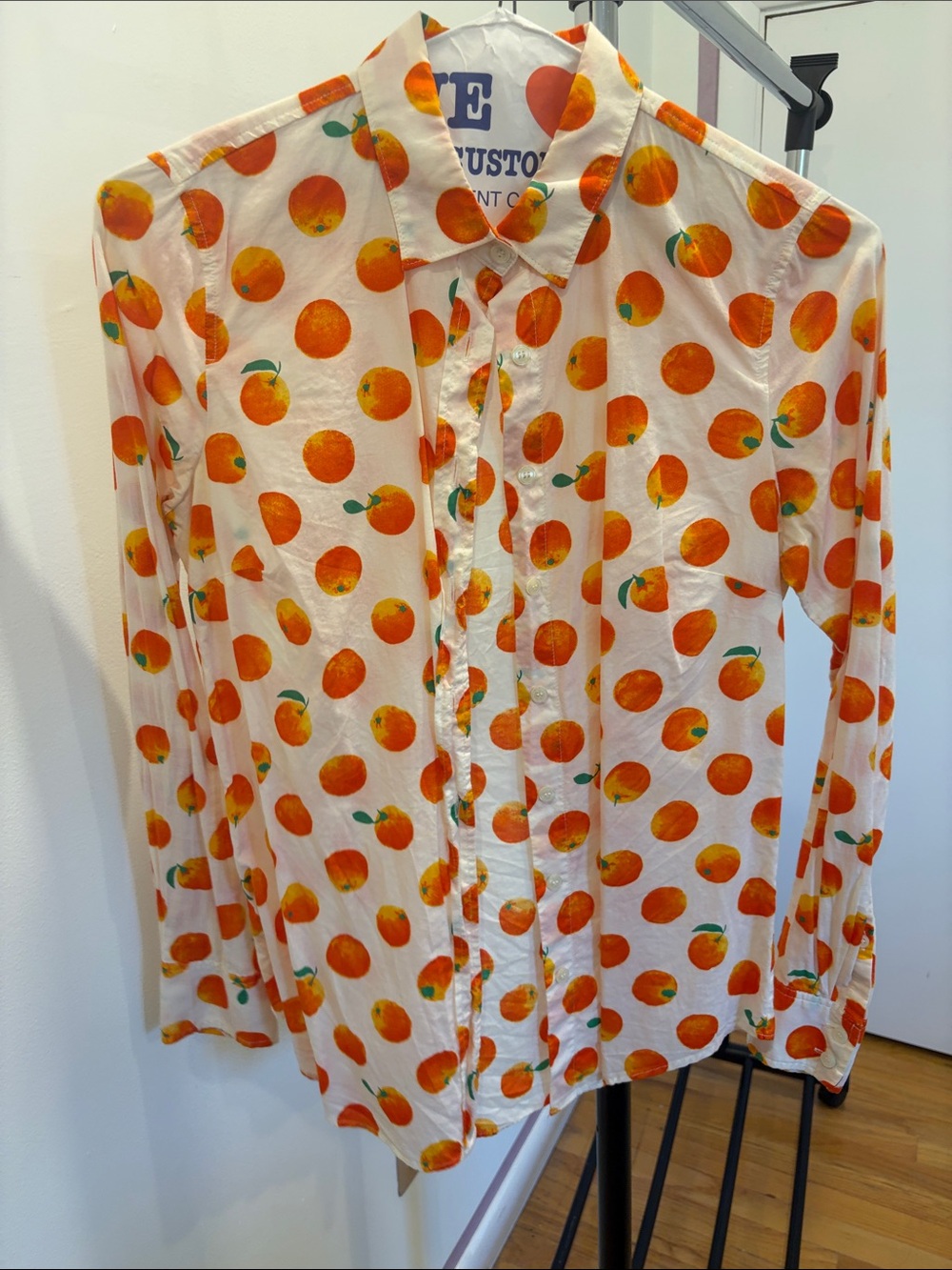 J. Crew Perfect Shirt Tangerines